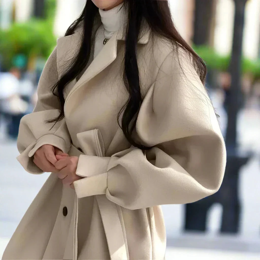Margot | Graceful Belted Trench Coat with Tie Waist