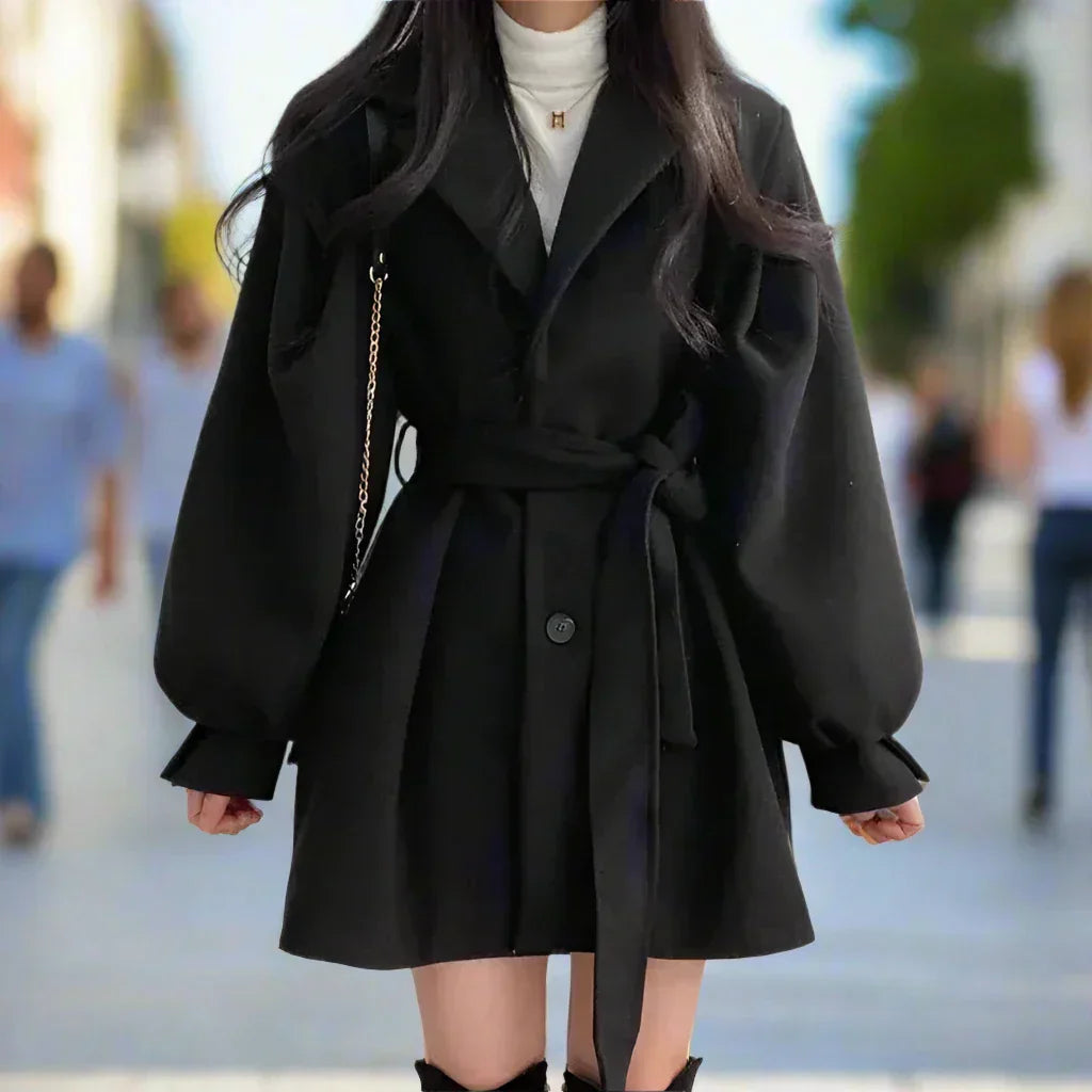 Margot | Graceful Belted Trench Coat with Tie Waist