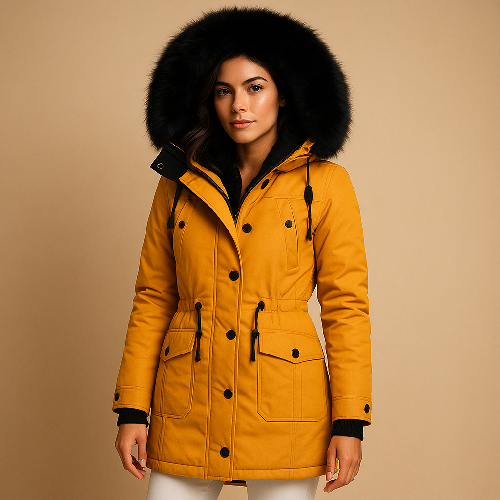 Maria | Effortless Faux Fur Coat with Hooded Parka Silhouette