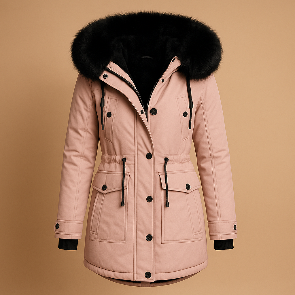 Maria | Effortless Faux Fur Coat with Hooded Parka Silhouette