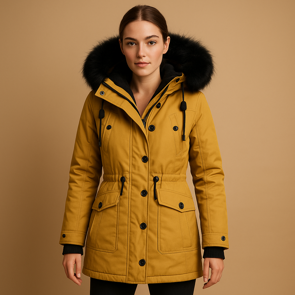 Maria | Effortless Faux Fur Coat with Hooded Parka Silhouette