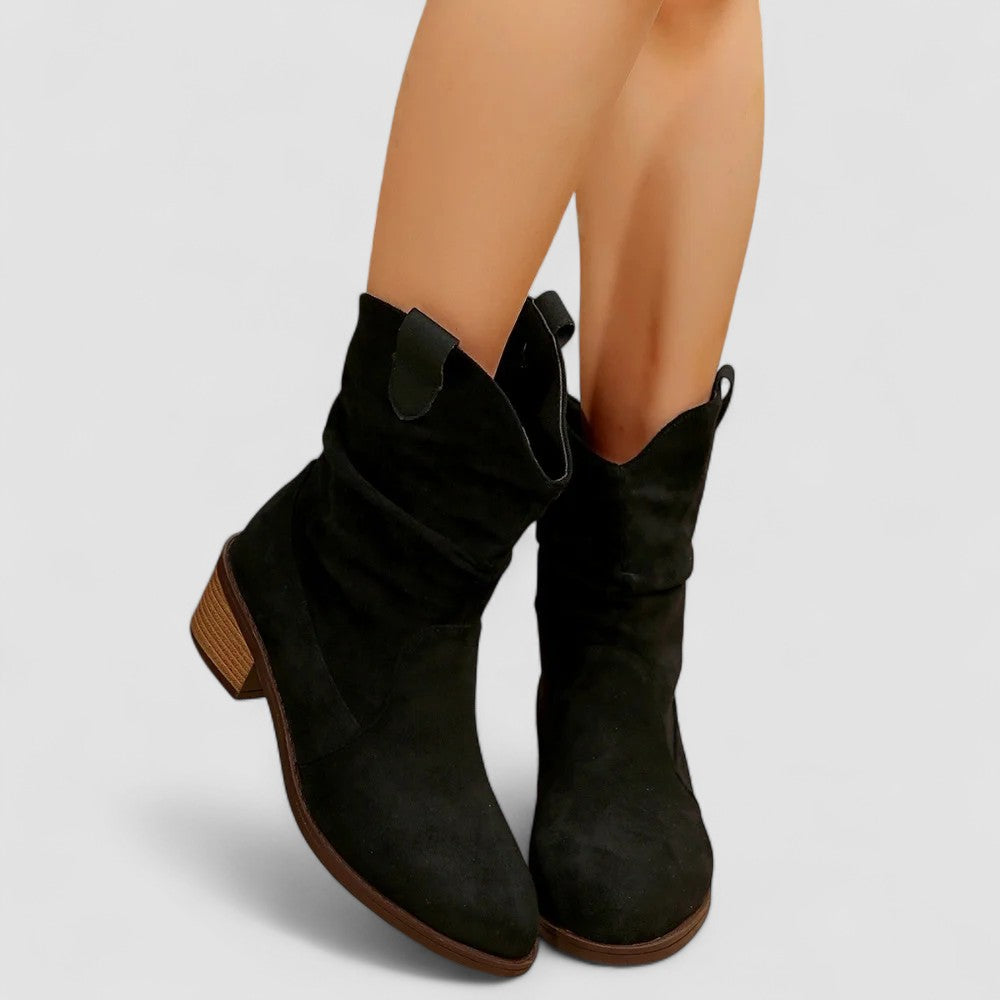 Maria | Sophisticated Slouchy Western Mid-Calf Womens Boots