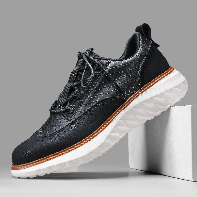Mason | Stylish Woven Panel Orthopedic Shoes for Men
