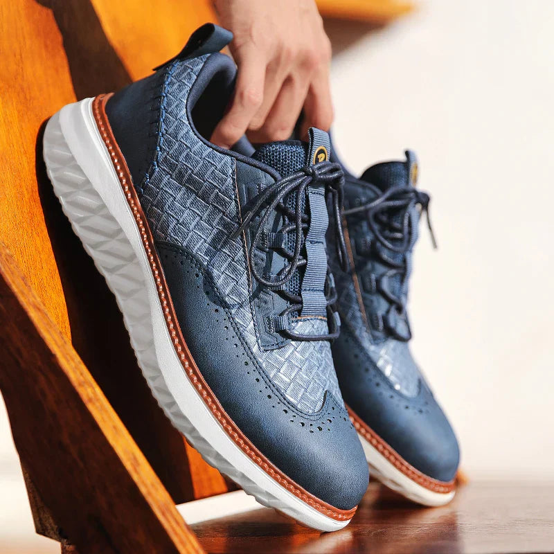 Mason | Stylish Woven Panel Orthopedic Shoes for Men