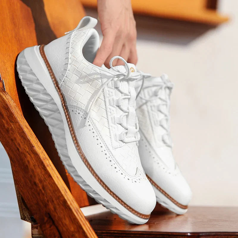Mason | Stylish Woven Panel Orthopedic Shoes for Men