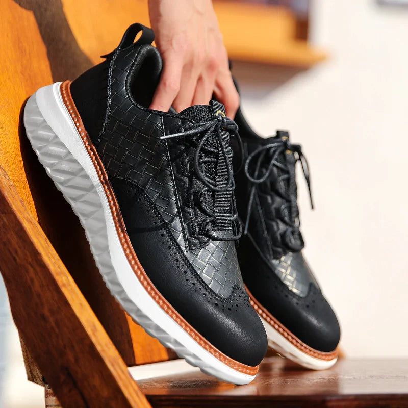 Mason | Stylish Woven Panel Orthopedic Shoes for Men
