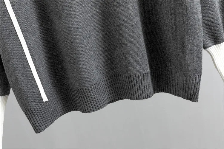 Matilda | Effortless Colourblock Knit Tracksuit Set