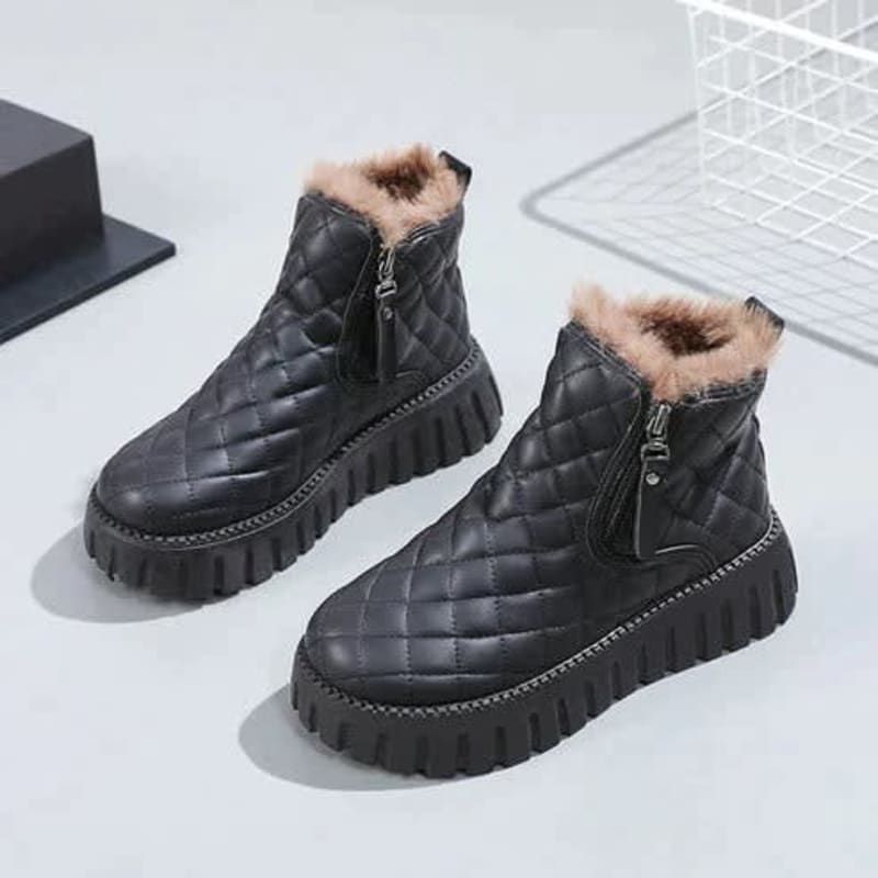 Matilda | Effortless Quilted Fur Lined Snow Boots