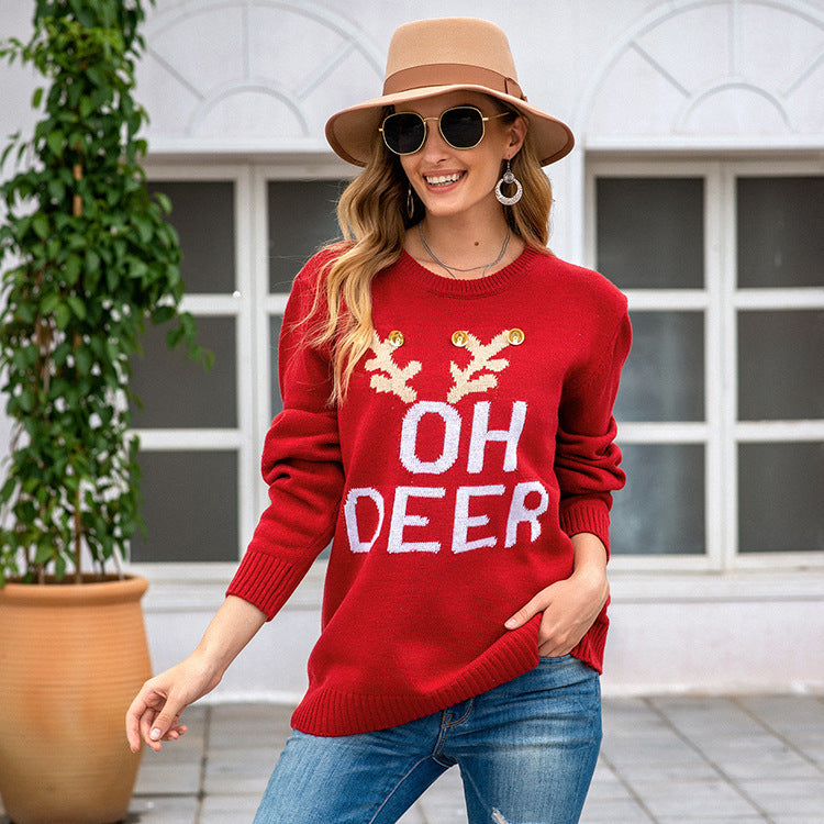 Matilda | Timeless Reindeer Novelty Ladies Xmas Jumpers