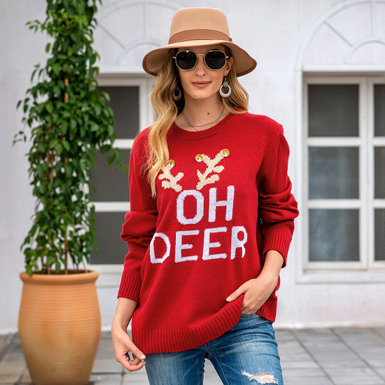 Matilda | Timeless Reindeer Novelty Ladies Xmas Jumpers