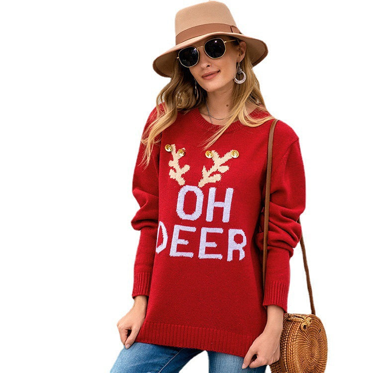 Matilda | Timeless Reindeer Novelty Ladies Xmas Jumpers