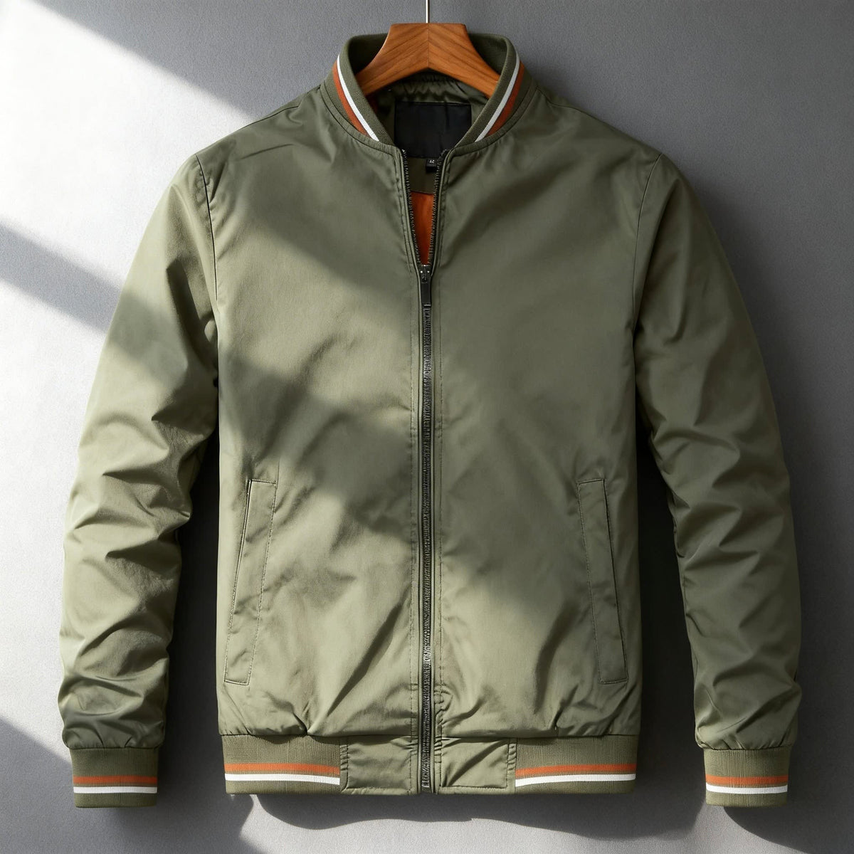 Max | Cosy Waterproof Bomber Jacket with Ribbed Trim