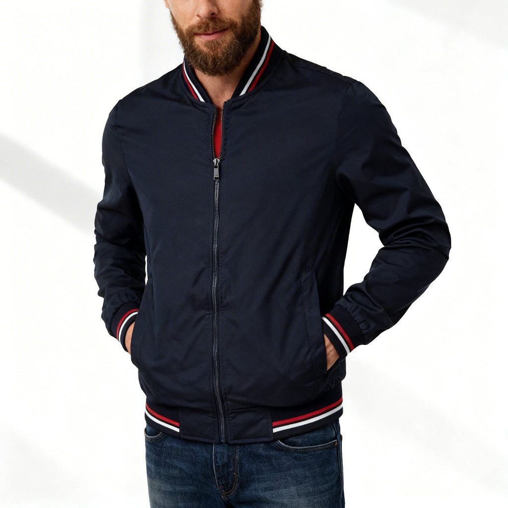 Max | Cosy Waterproof Bomber Jacket with Ribbed Trim