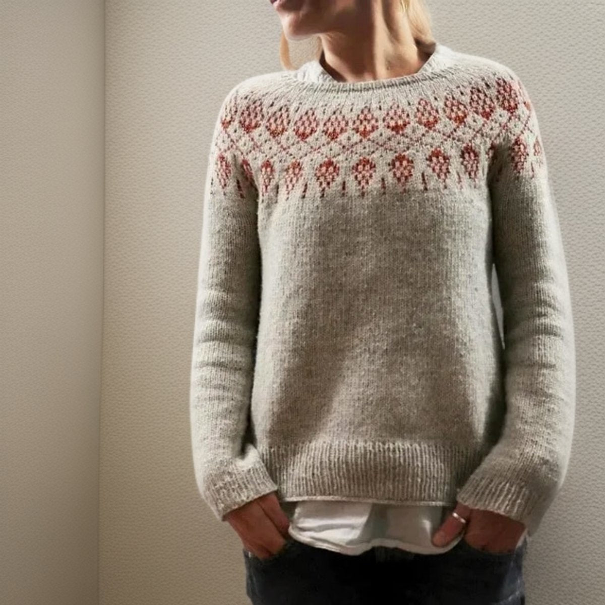 Maya | Fair Isle Crew Neck Ladies Xmas Jumpers