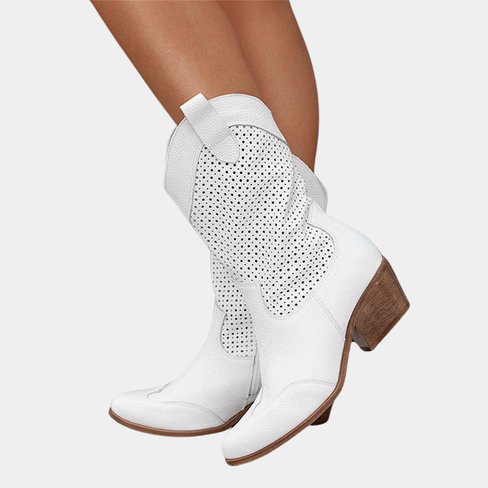 Mia | Effortless Western Cowboy Ankle Boots for Women