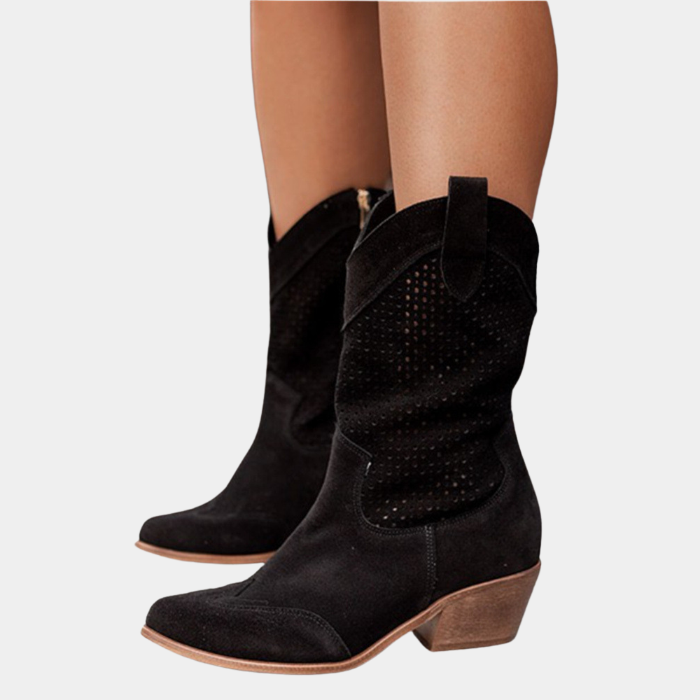 Mia | Effortless Western Cowboy Ankle Boots for Women