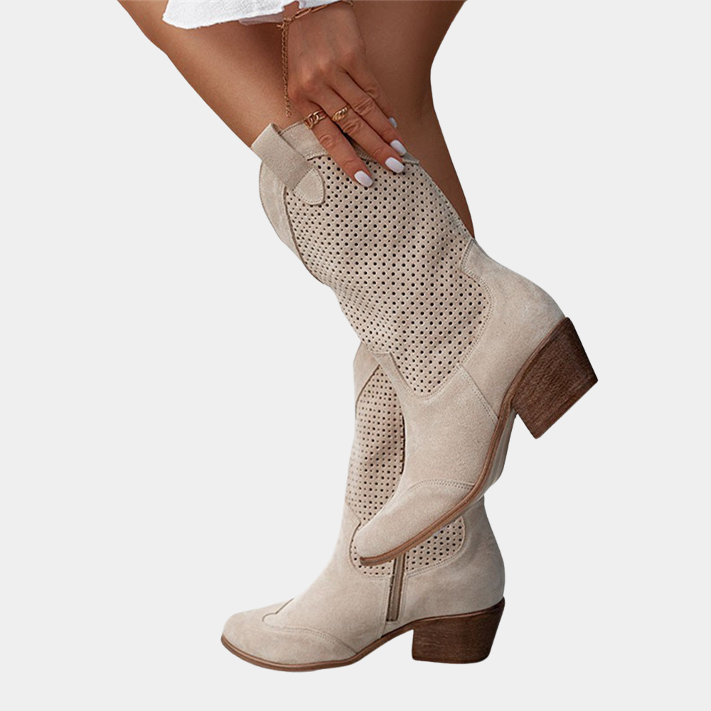 Mia | Effortless Western Cowboy Ankle Boots for Women