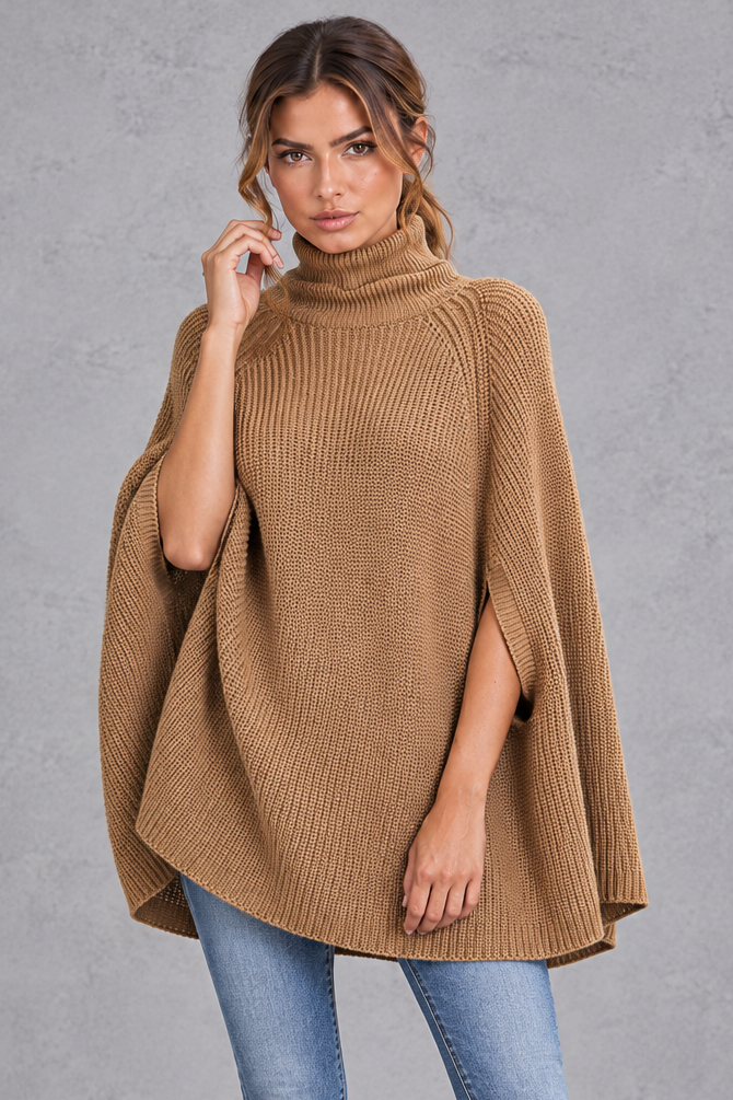 Mia | Oversized Roll Neck Womens Knit Jumper