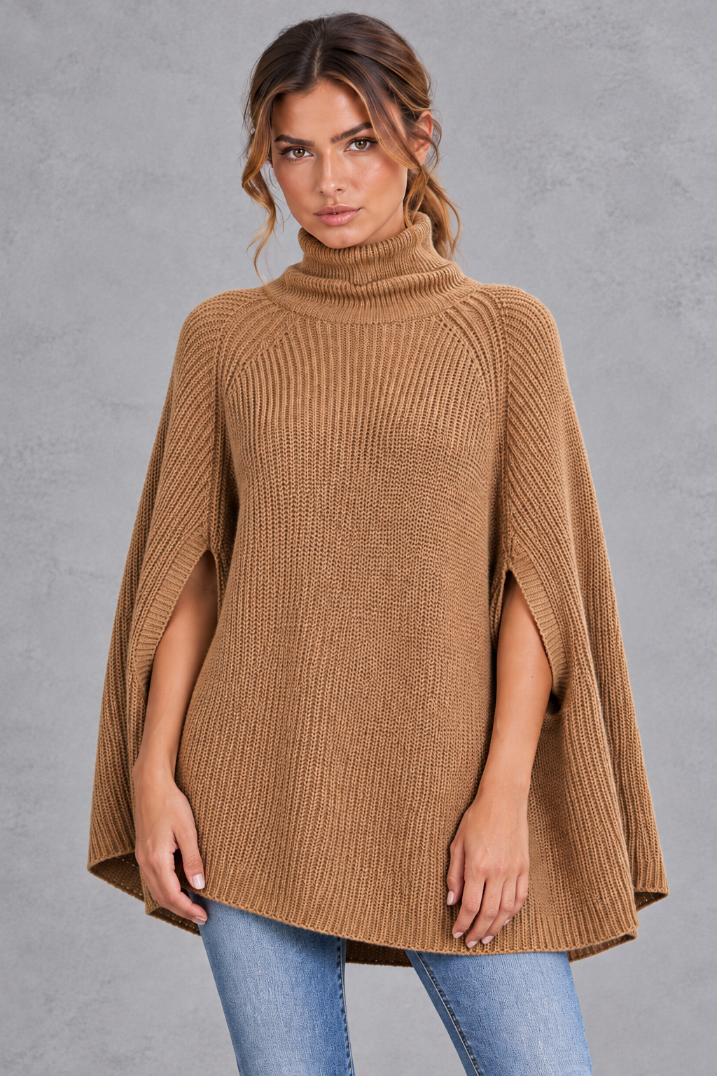 Mia | Oversized Roll Neck Womens Knit Jumper