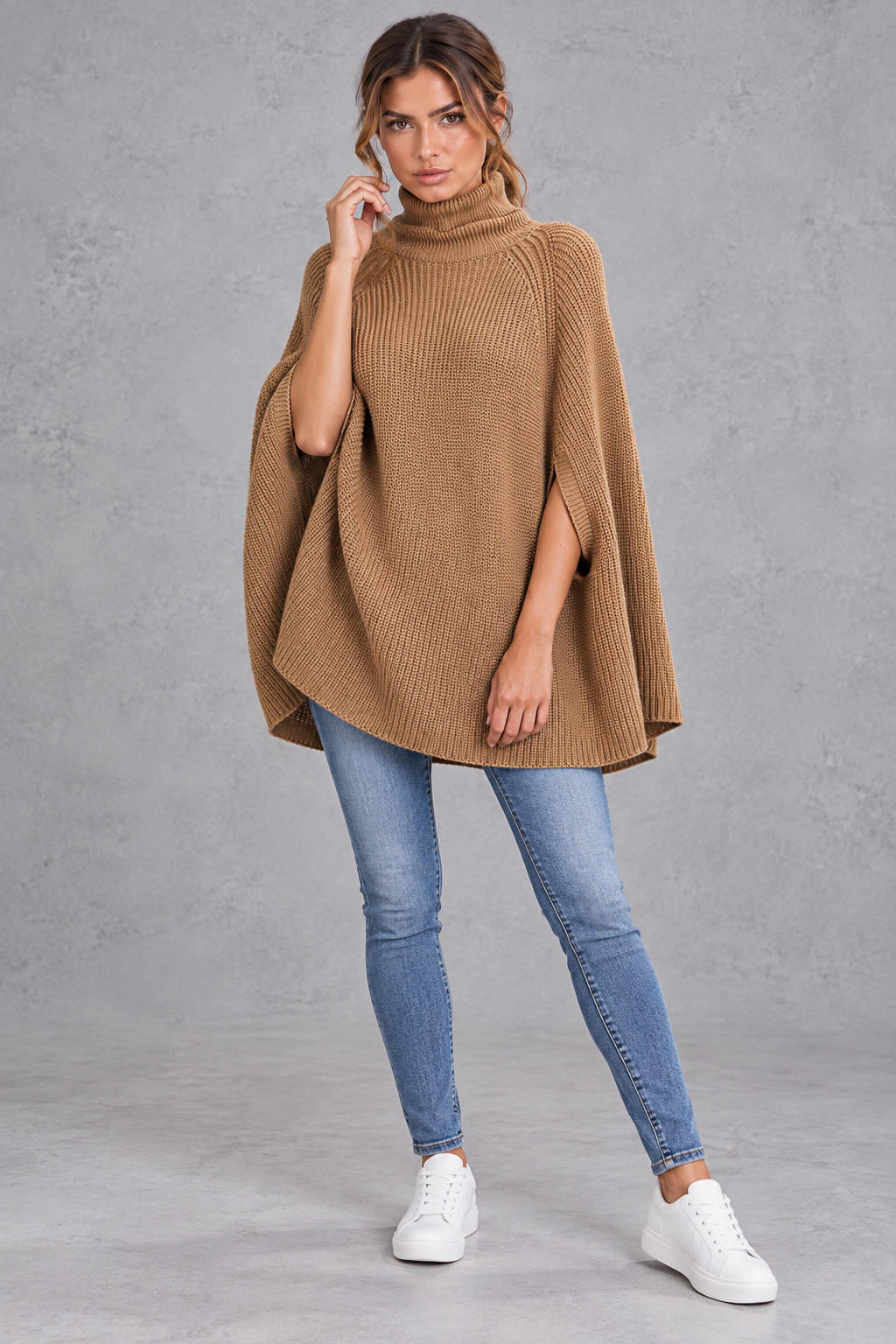 Mia | Oversized Roll Neck Womens Knit Jumper