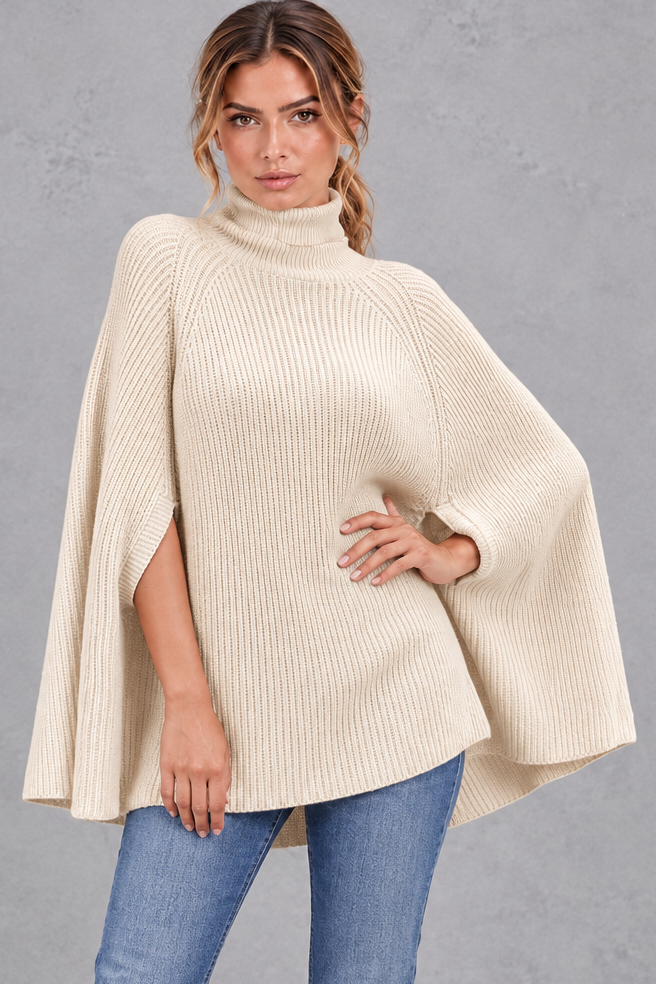 Mia | Oversized Roll Neck Womens Knit Jumper