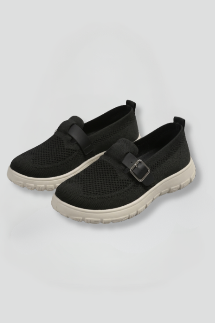 Mia | Relaxed Buckle Strap Slip-On Orthopedic Shoes