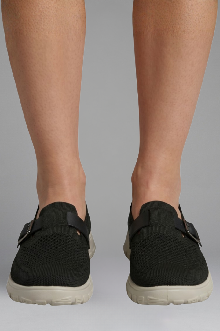 Mia | Relaxed Buckle Strap Slip-On Orthopedic Shoes