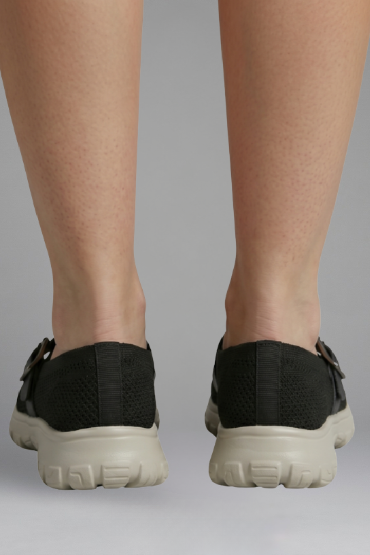 Mia | Relaxed Buckle Strap Slip-On Orthopedic Shoes