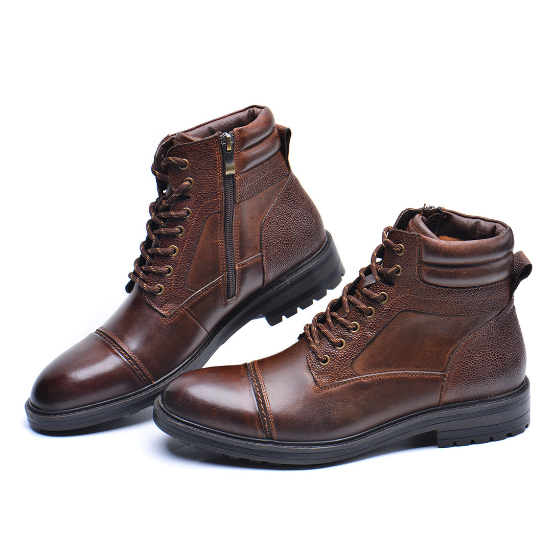 Michael | Cap Toe Lace-Up Ankle Mens Boots