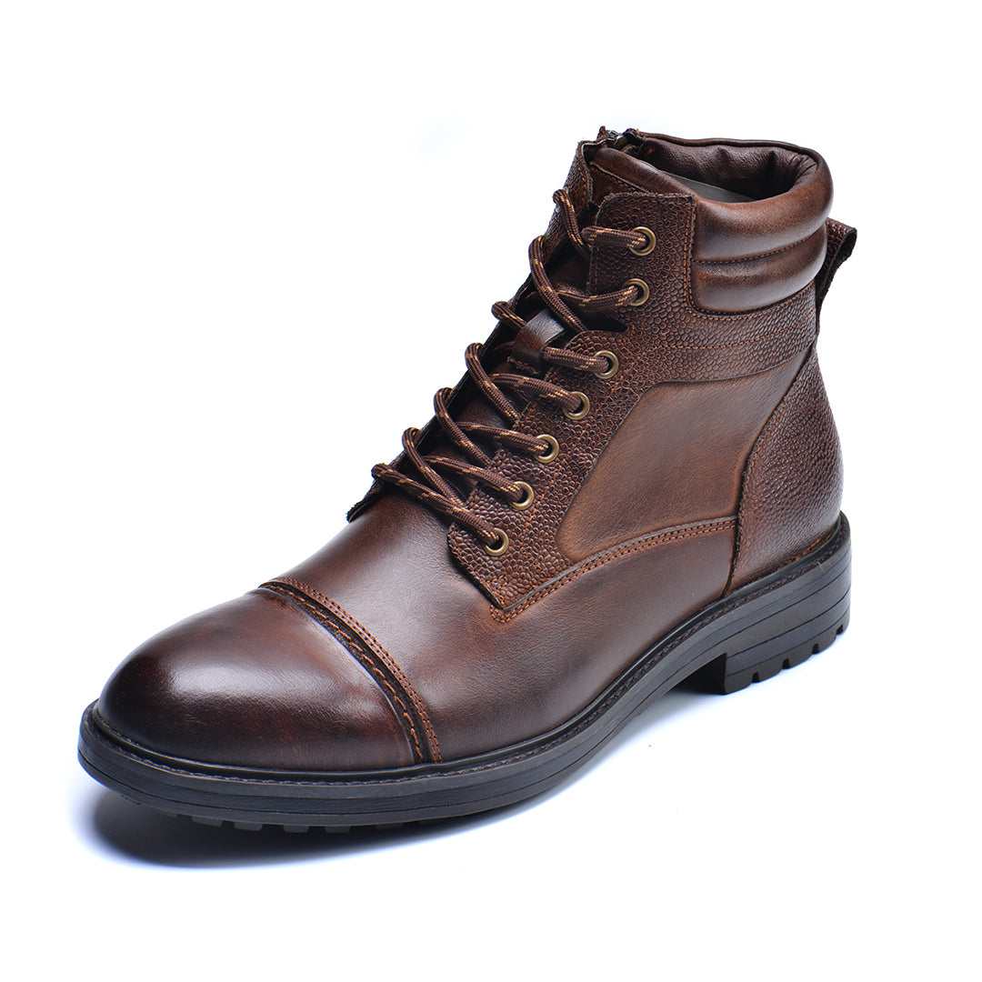 Michael | Cap Toe Lace-Up Ankle Mens Boots