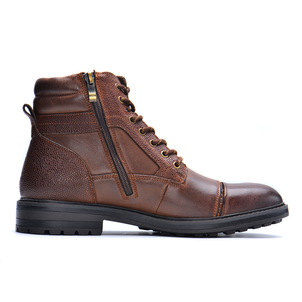 Michael | Cap Toe Lace-Up Ankle Mens Boots