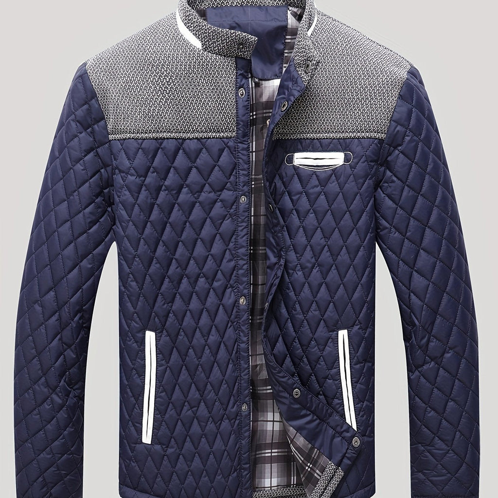 Michael | Relaxed Quilted Stand-Collar Mens Puffer Jacket
