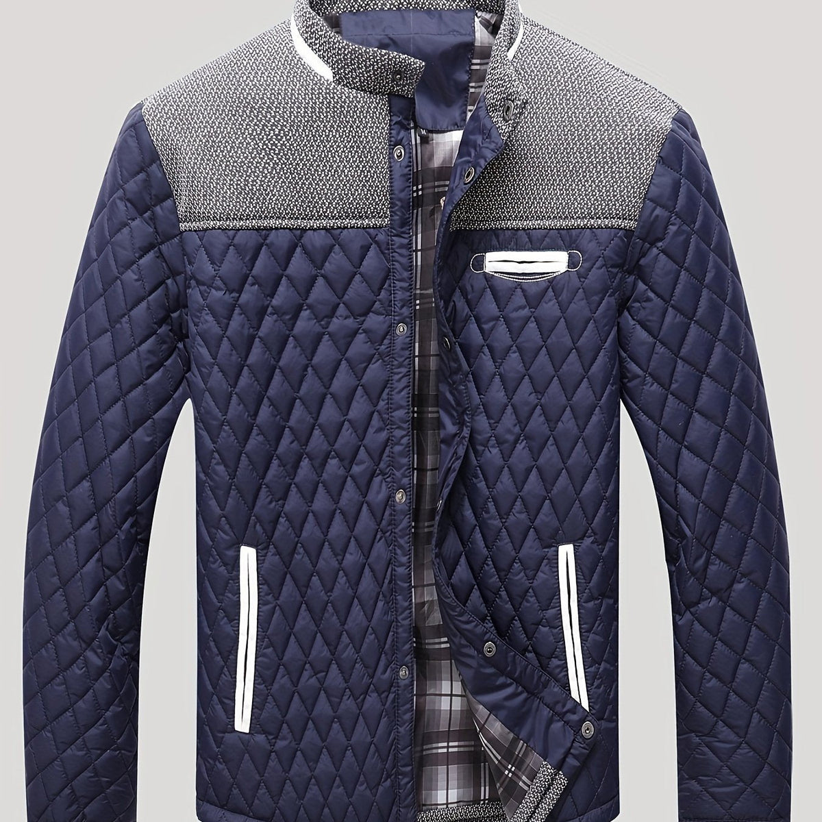 Michael | Relaxed Quilted Stand-Collar Mens Puffer Jacket