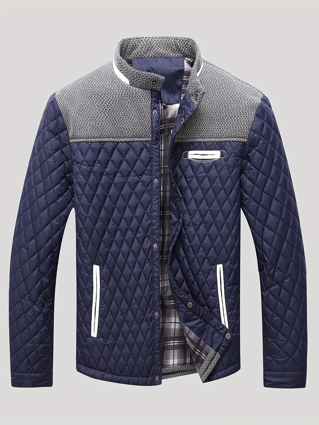 Michael | Relaxed Quilted Stand-Collar Mens Puffer Jacket