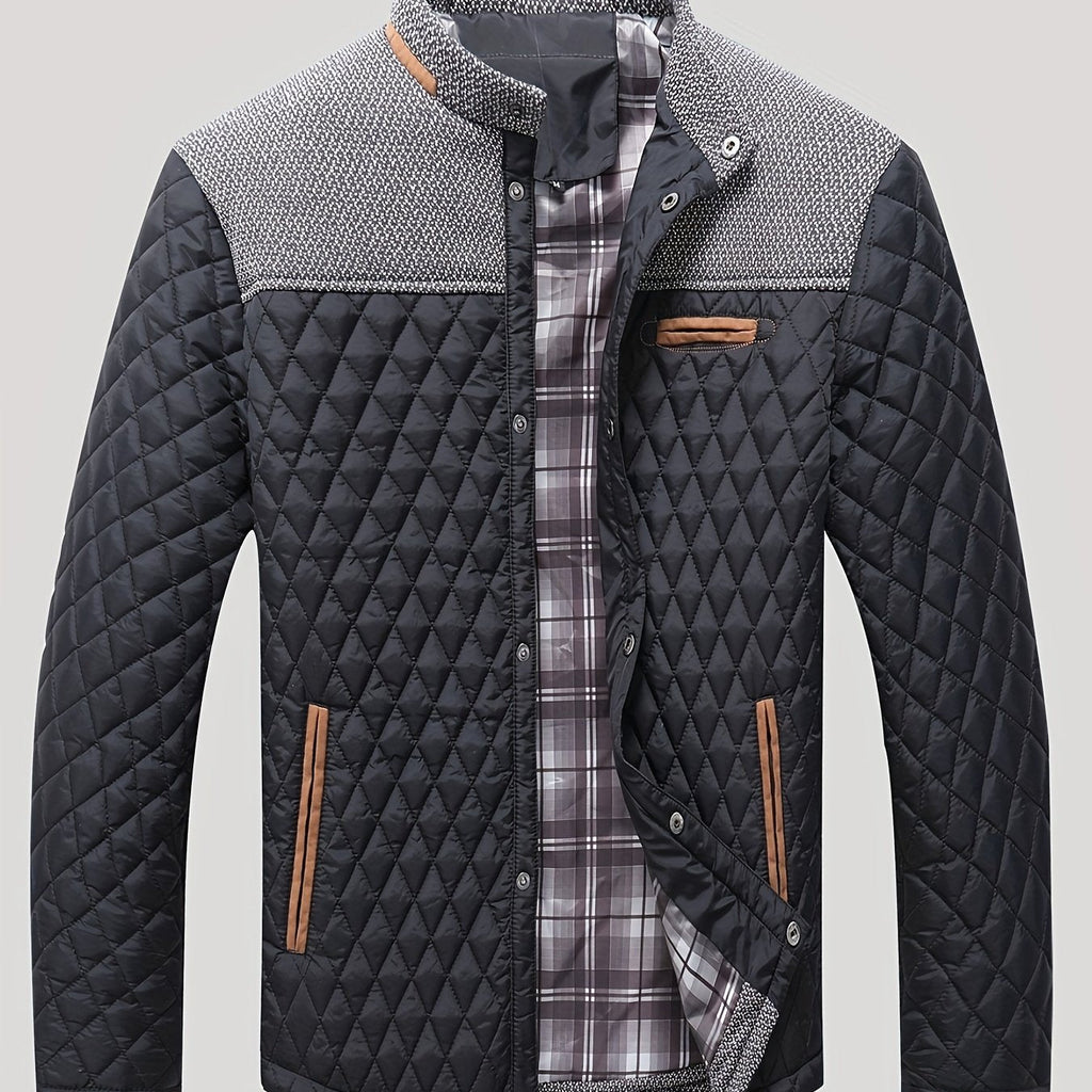 Michael | Relaxed Quilted Stand-Collar Mens Puffer Jacket