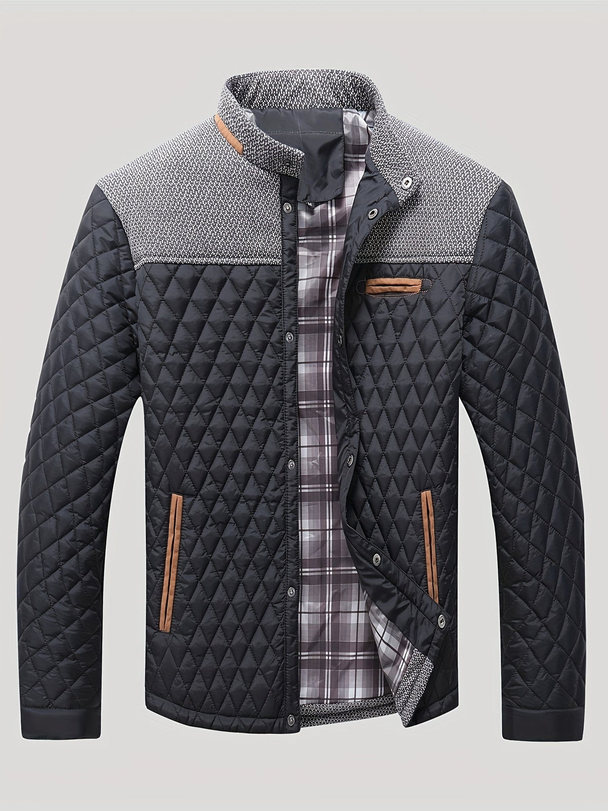 Michael | Relaxed Quilted Stand-Collar Mens Puffer Jacket