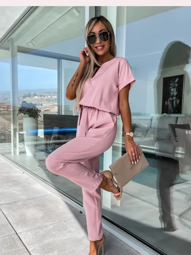 Mila | Relaxed Belted Wide-Leg Jumpsuit