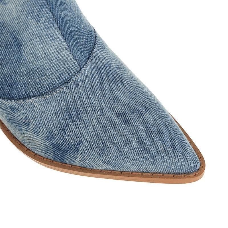 Mila | Sophisticated Knee High Block Heel Cowboy Boots