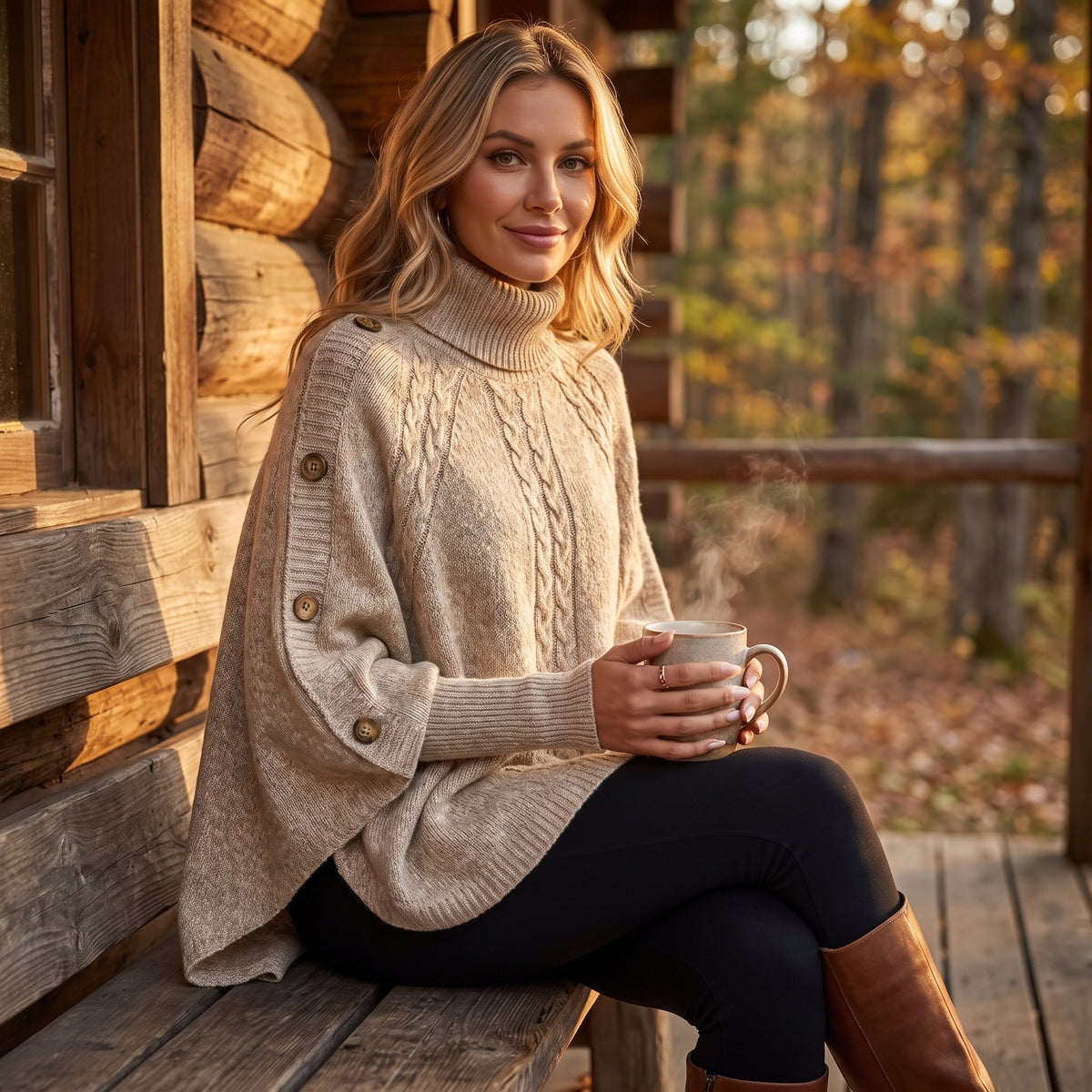 Millie | Sophisticated Roll Neck Womens Knit Jumper