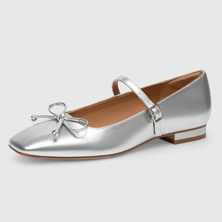 Millie | Stylish Bow Square Toe Mary Jane Shoes