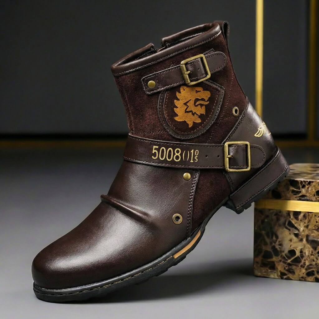 Milo | Classic Buckle Strap Mens Boots