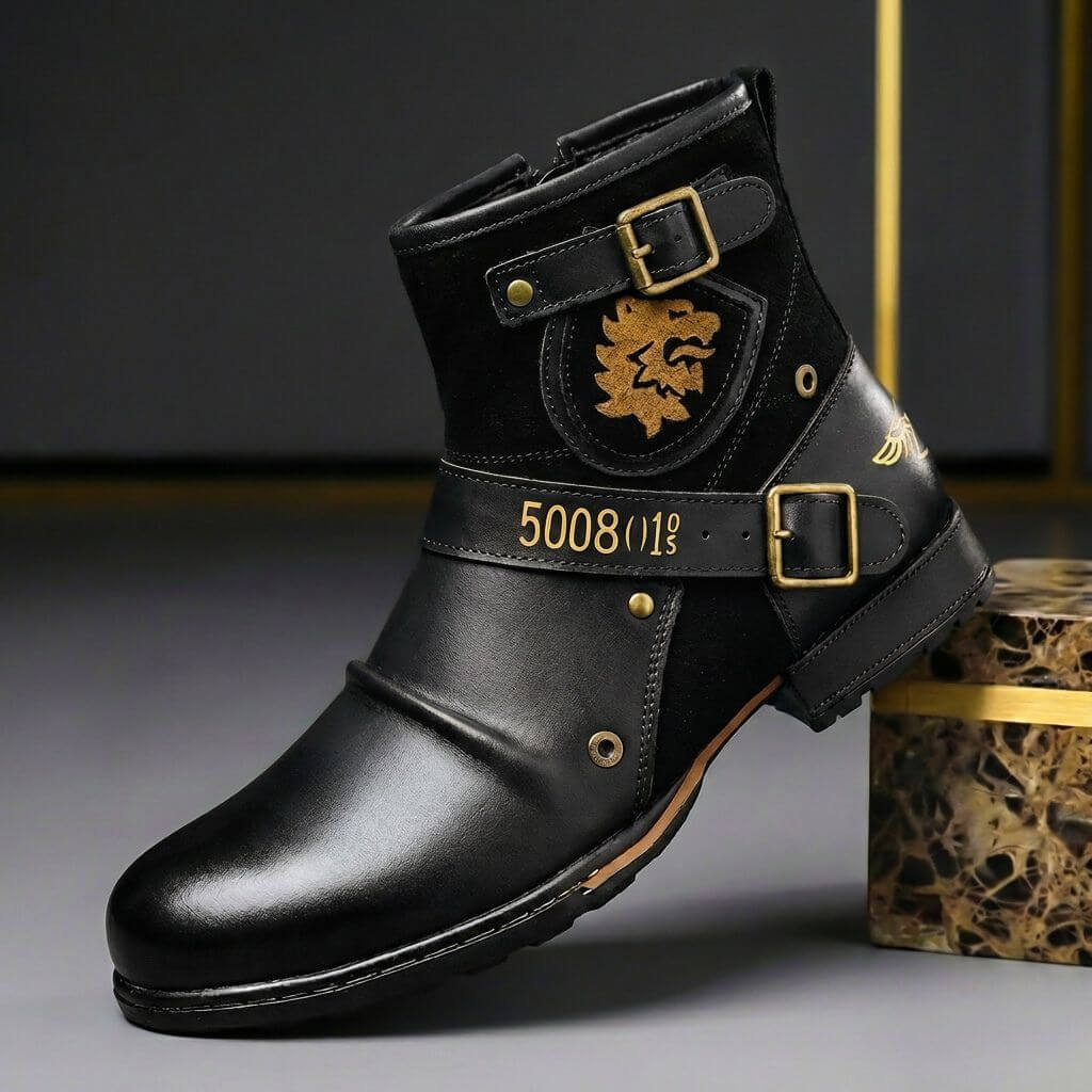 Milo | Classic Buckle Strap Mens Boots