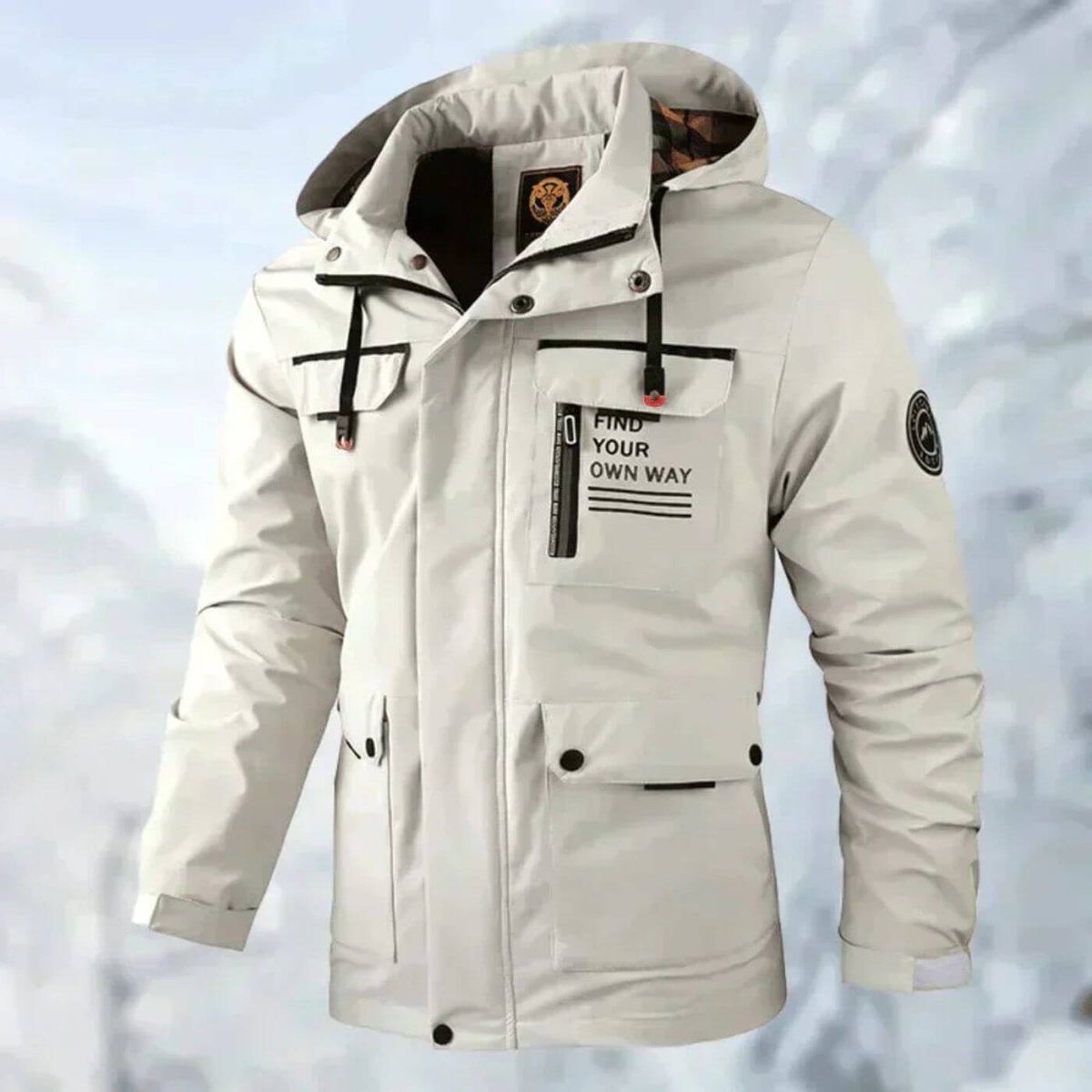 Milo | Classic Hooded Waterproof Jacket with Multi Pocket Design