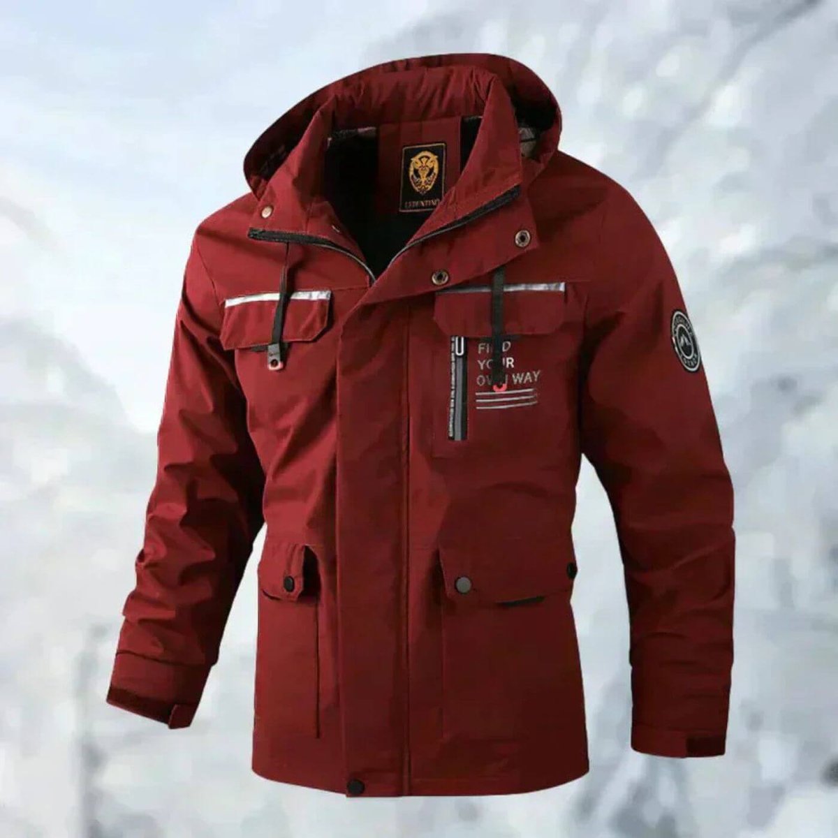 Milo | Classic Hooded Waterproof Jacket with Multi Pocket Design