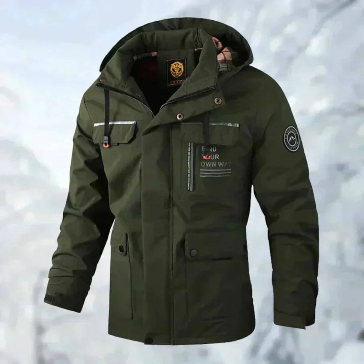 Milo | Classic Hooded Waterproof Jacket with Multi Pocket Design