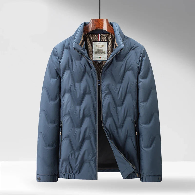 Milo | Effortless Quilted Stand Collar Mens Puffer Jacket