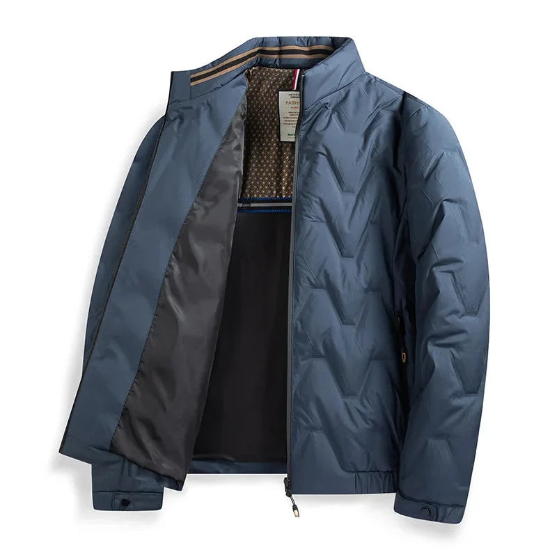 Milo | Effortless Quilted Stand Collar Mens Puffer Jacket