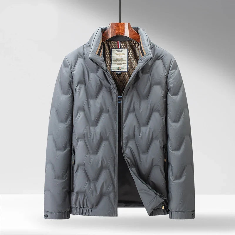 Milo | Effortless Quilted Stand Collar Mens Puffer Jacket