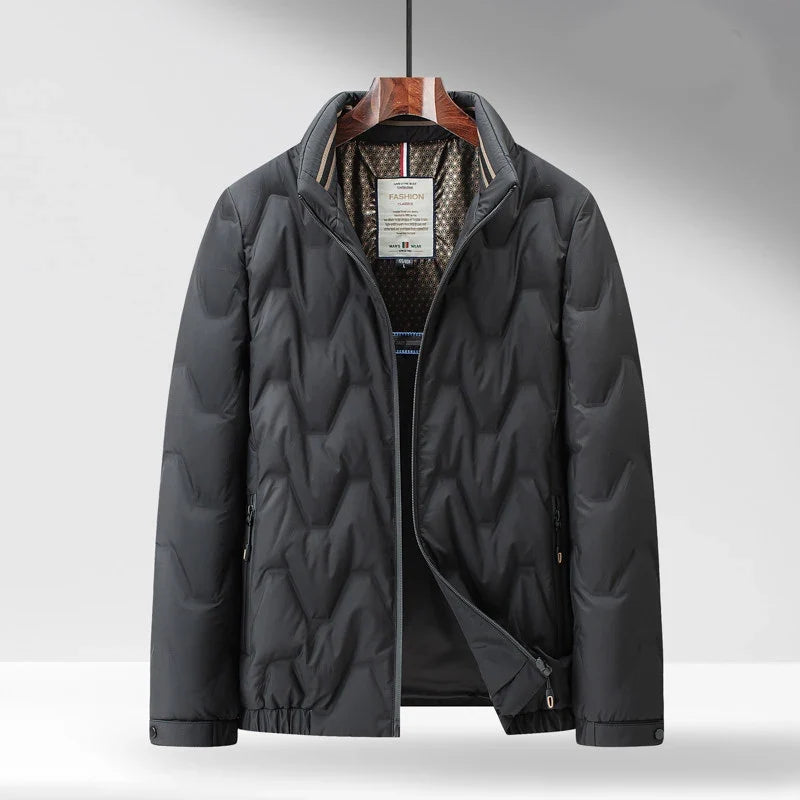 Milo | Effortless Quilted Stand Collar Mens Puffer Jacket