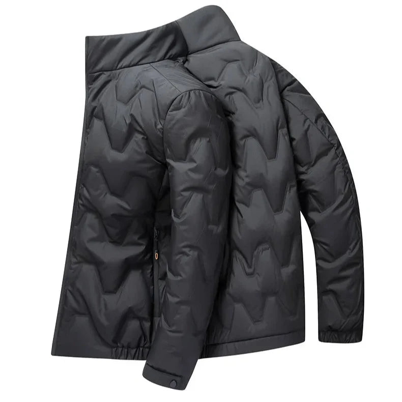 Milo | Effortless Quilted Stand Collar Mens Puffer Jacket